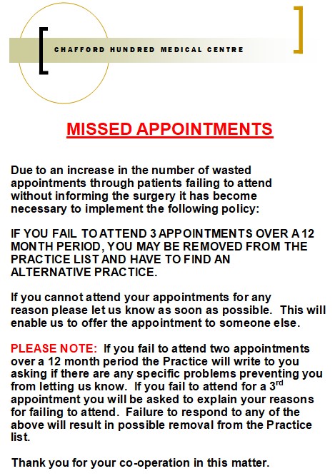 DNA - Missed Appointments
